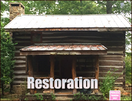 Historic Log Cabin Restoration  Middleburg, North Carolina
